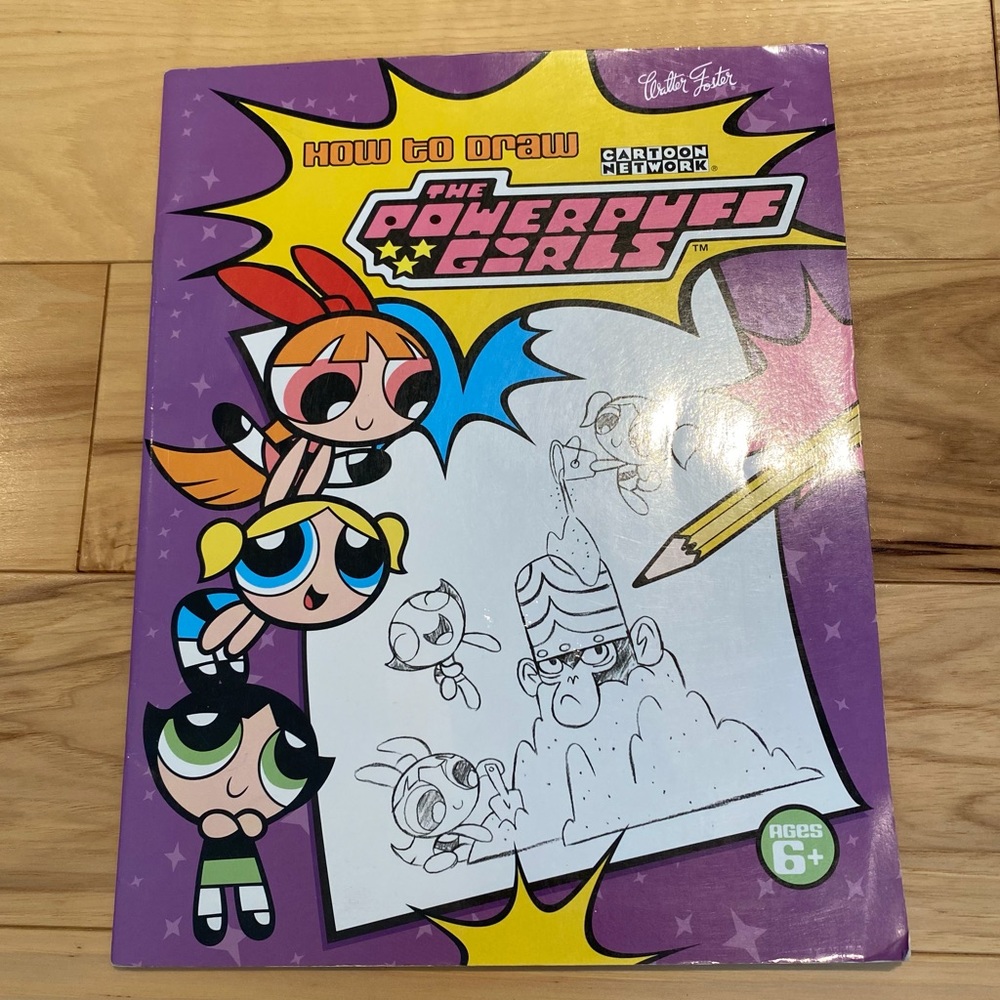 Rare How to Draw Powerpuff Girls Lauren Faust Paperback Vintage Art Book